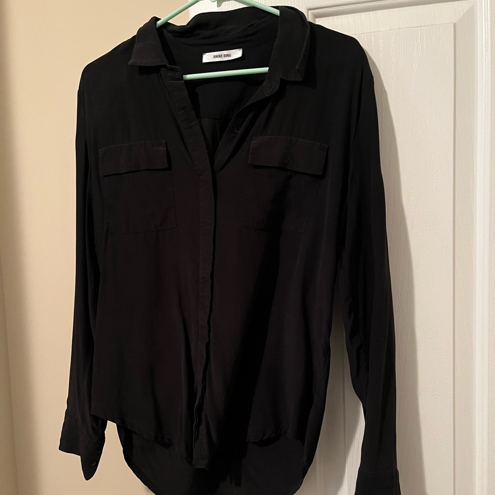 Anine Bing Silk Shirt